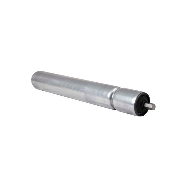Omni Metalcraft 1.9" Dia. x 16 Ga. Galvanized Single Grooved Roller for 20" O.A.W. Omni Conveyors 42075-20-GP - main